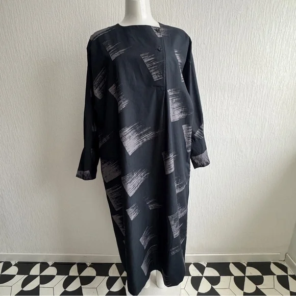Vintage RARE Marimekko 80s Abstract Print Dress - Picture 4 of 13